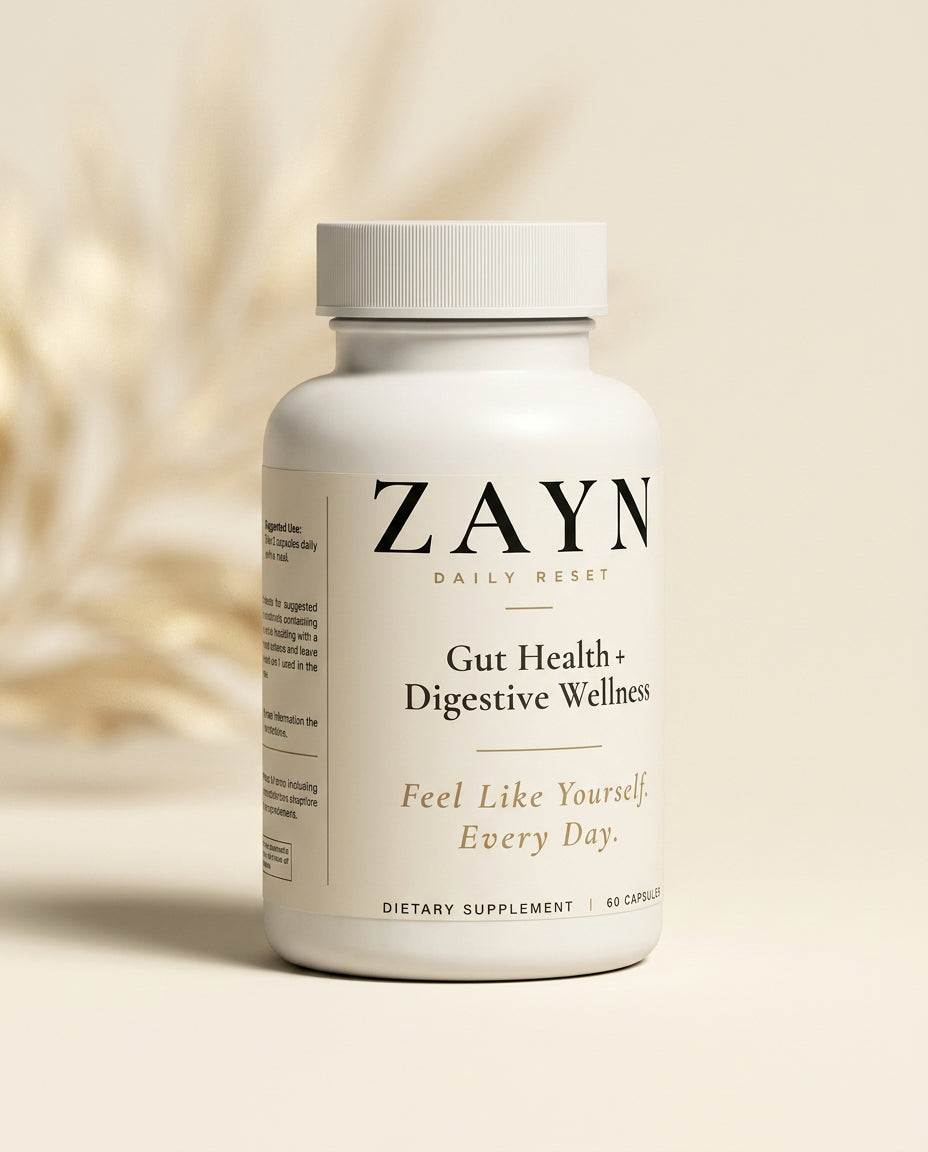 ZAYN Gut Reset bottle with capsules